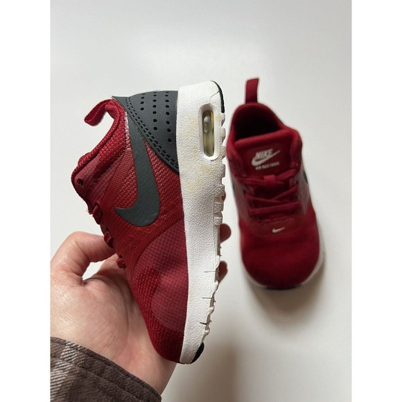 Nike Air Max Tavas GS Kids Running Shoes (6c) Gym Red 814443-600 Sneakers EUC - Picture 2 of 6
